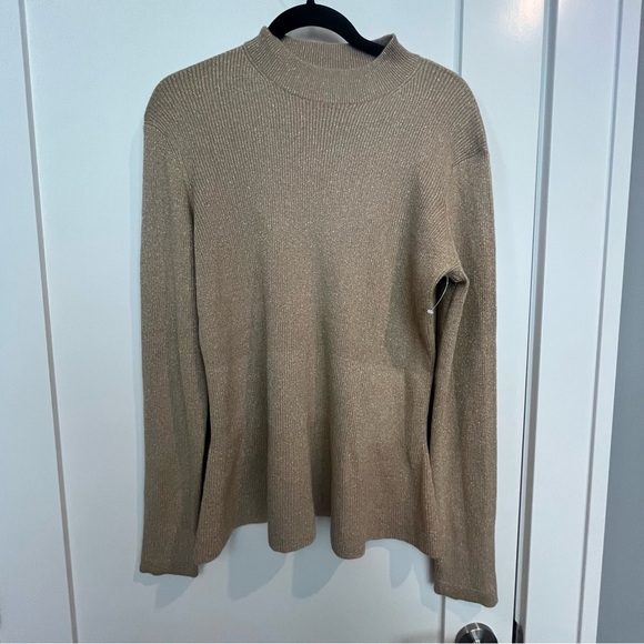 Vineyard Vines Sweaters - Tan/Gold Cahmere Sweater-Vinyard Vine